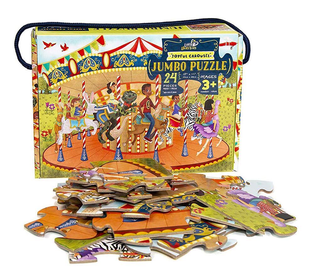 Little Likes Kids Joyful Carousel Jumbo Puzzle